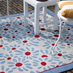 Laura Ashley Thorncliff Daisy Sky Blue indoor/outdoor 480308