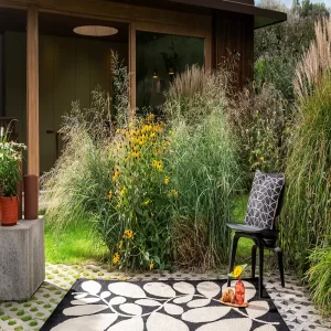 Orla Kiely Sycamore black – indoor/outdoor 464205