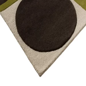 Orla Kiely Spot Square Rug – Walnut / Lichen (157907)