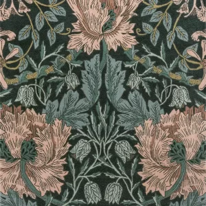 Morris & Co Honeysuckle & Tulip – Teal 130407