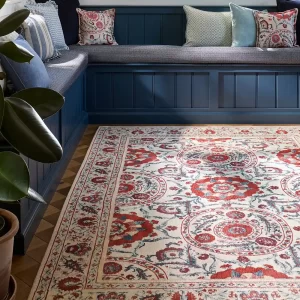 Sanderson Anthos Rug – Red Indigo 148200