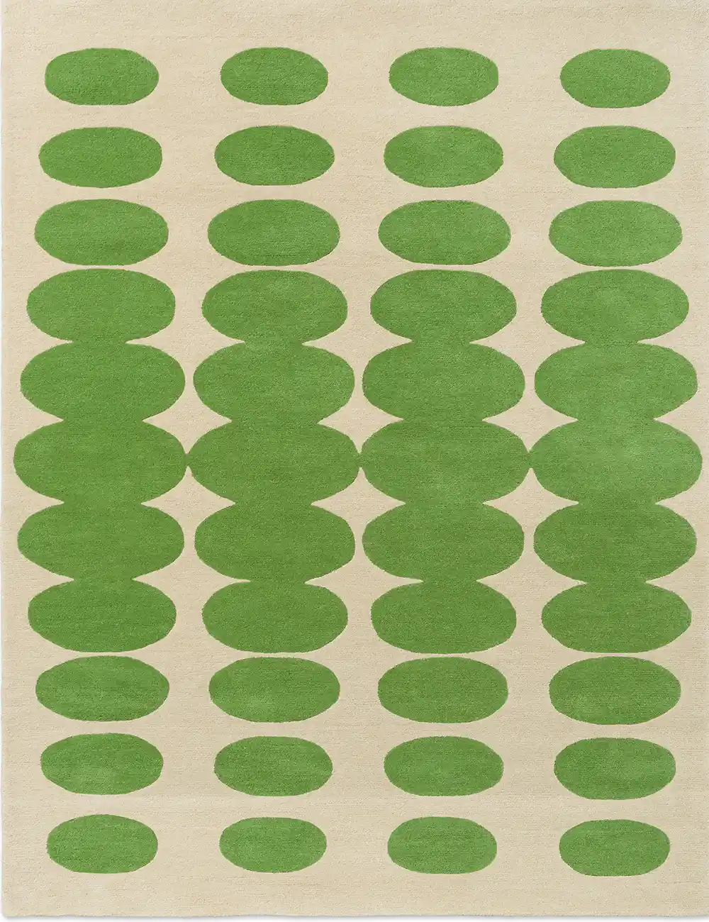 Orla Kiely Optical Oval Rug – Green / Cream (157707)