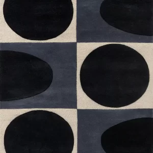 Orla Kiely Spot Square Rug – Blue / Navy (157908)