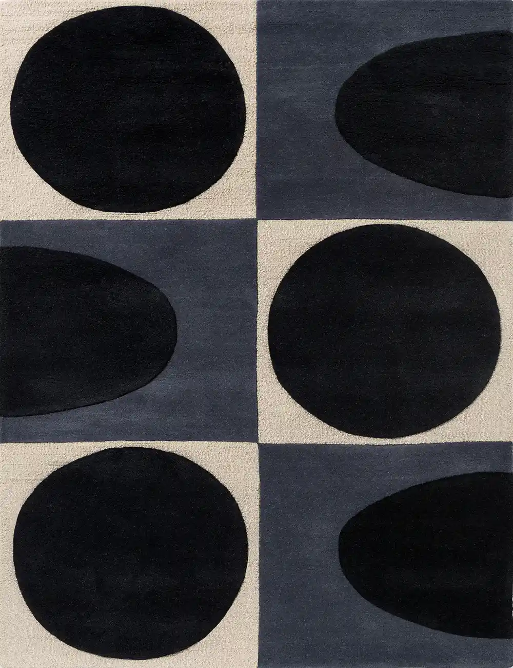 Orla Kiely Spot Square Rug – Blue / Navy (157908)