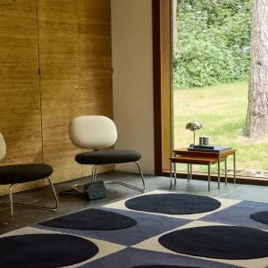 Orla Kiely Spot Square Rug – Blue / Navy (157908)