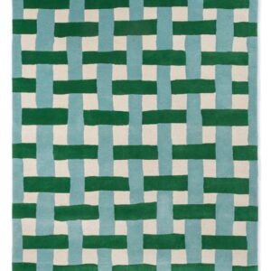 Basketweave emerald/aquamarine | 144107
