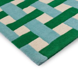 Basketweave emerald/aquamarine | 144107